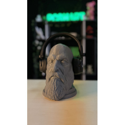 Підставка для навушників Голова Кратоса з God of War (сіра)