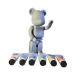 Комплект BearBrick для розмальовування + 6 фарб (СІРИЙ / ЧОРНИЙ)