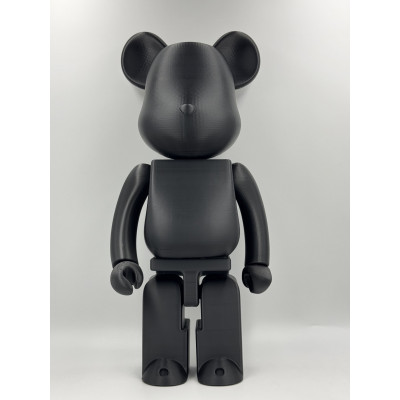 Комплект BearBrick для розмальовування + 6 фарб (СІРИЙ / ЧОРНИЙ)
