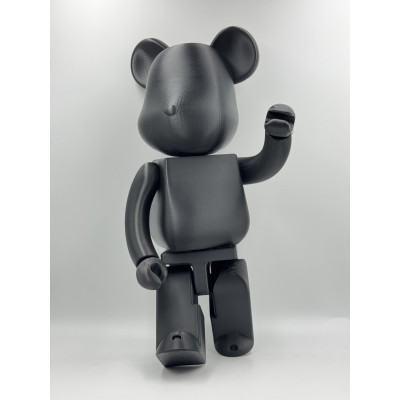 Комплект BearBrick для розмальовування + 6 фарб (СІРИЙ / ЧОРНИЙ)