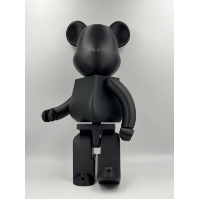 Комплект BearBrick для розмальовування + 6 фарб (СІРИЙ / ЧОРНИЙ)