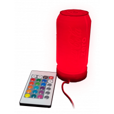 RGB Світильник Банка Кока-Коли Зеро з пультом. Лампа нічник Coca-Cola Zero USB, 200+ режимів, 75х140 мм. Білий