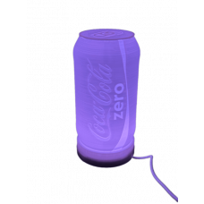 Світильник нічник Банка Кока-Коли Зеро. Біла лампа Coca-Cola Zero USB 75х140 мм
