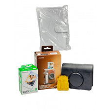 Камера Миттєвого Друку Fujifilm Instax Mini EVO Brown (+ картриджі, чохол, фотоальбом, підставка-брелок для фото)