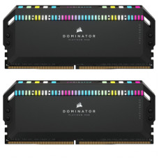 Модуль пам'яті для комп'ютера DDR5 32GB (2x16GB) 7200 MHz Dominator Platinum RGB Black Corsair (CMT32GX5M2X7200C34)