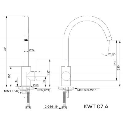 Змішувач Kernau KWT 07A GREY METALLIC