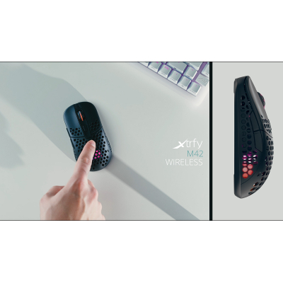 Мишка Xtrfy M42 RGB Wireless Black (M42W-RGB-BLACK)
