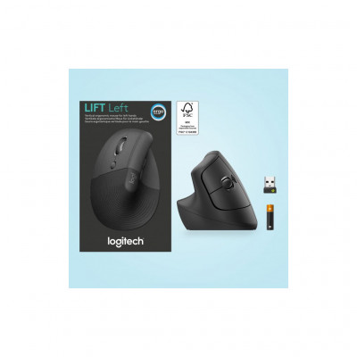 Мишка Logitech Lift Left Vertical Ergonomic Wireless/Bluetooth Graphite (910-006474)
