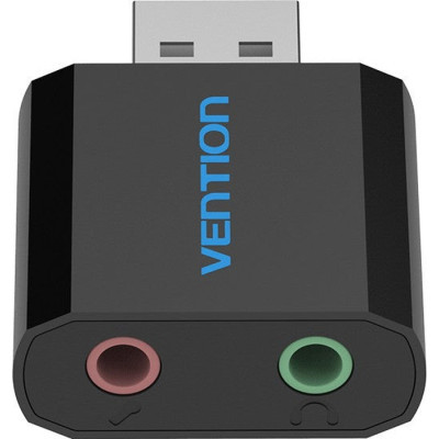 Звукова плата Vention Audio USB 2х3,5mm jack Metal (VAB-S17-B)