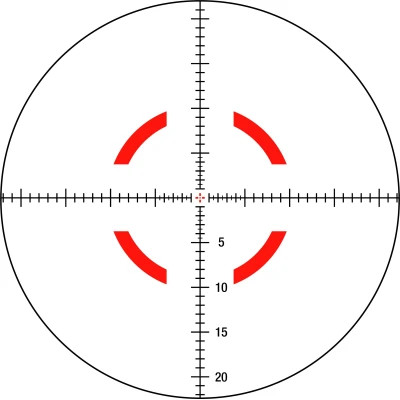 Оптичний приціл Trijicon VCOG 1-8x28 Red MRAD Crosshair (VC18-C-2400004)