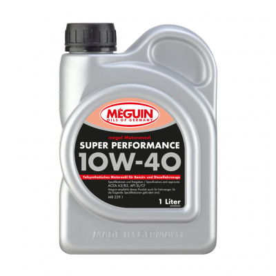 Моторна олива Meguin SUPER PERFORMANCE SAE 10W-40 1л (4366)