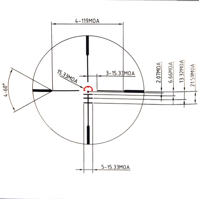 Оптичний приціл Konus SIGHT-PRO PTS2 3x30 (призматичний) (7203)