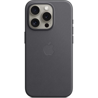 Чохол до мобільного телефона Apple iPhone 15 Pro FineWoven Case with MagSafe Black (MT4H3ZM/A)