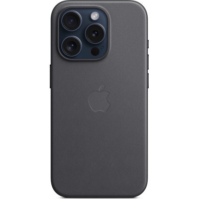 Чохол до мобільного телефона Apple iPhone 15 Pro FineWoven Case with MagSafe Black (MT4H3ZM/A)
