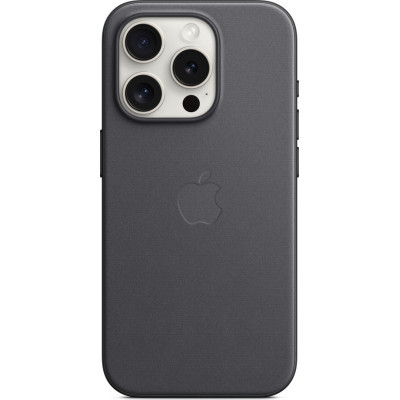 Чохол до мобільного телефона Apple iPhone 15 Pro FineWoven Case with MagSafe Black (MT4H3ZM/A)