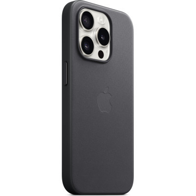Чохол до мобільного телефона Apple iPhone 15 Pro FineWoven Case with MagSafe Black (MT4H3ZM/A)
