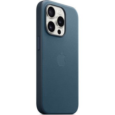 Чохол до мобільного телефона Apple iPhone 15 Pro FineWoven Case with MagSafe Pacific Blue (MT4Q3ZM/A)