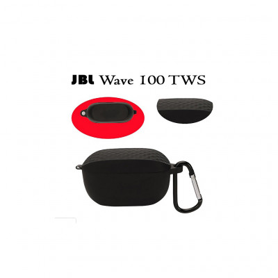 Чохол для навушників BeCover Silicon для JBL Wave 100 TWS Black (708606)