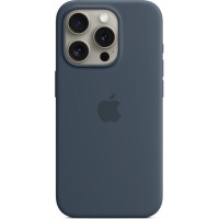 Чохол до мобільного телефона Apple iPhone 15 Pro Silicone Case with MagSafe Storm Blue (MT1D3ZM/A)