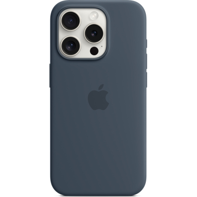 Чохол до мобільного телефона Apple iPhone 15 Pro Silicone Case with MagSafe Storm Blue (MT1D3ZM/A)