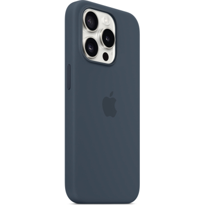 Чохол до мобільного телефона Apple iPhone 15 Pro Silicone Case with MagSafe Storm Blue (MT1D3ZM/A)