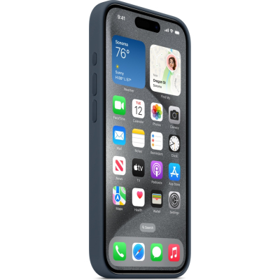 Чохол до мобільного телефона Apple iPhone 15 Pro Silicone Case with MagSafe Storm Blue (MT1D3ZM/A)