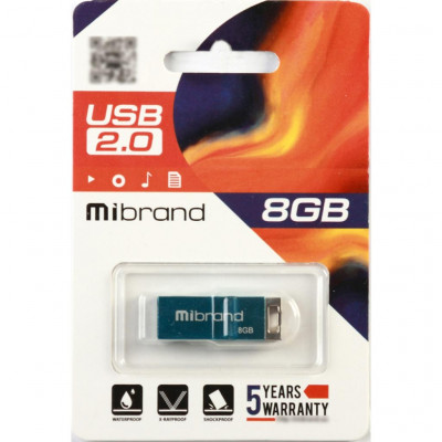 USB флеш накопичувач Mibrand 8GB Сhameleon Light Blue USB 2.0 (MI2.0/CH8U6LU)