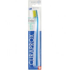 Зубна щітка Curaprox CS 5460 Ortho Ultra Soft Ультрам'яка ортодонтична Синя із салатовою щетиною (CS 5460 Ortho-02)
