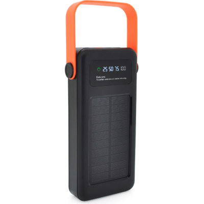 Батарея універсальна Voltronic 30000mAh Solar, Flashlight, inp:Type-C/MicroUSB/Lightning, out:USB*4, with 4 owner cable (YM-635CX / 28189)
