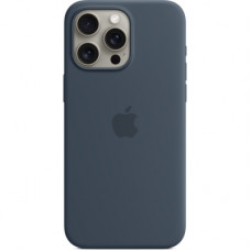Чохол до мобільного телефона Apple iPhone 15 Pro Max Silicone Case with MagSafe Storm Blue (MT1P3ZM/A)