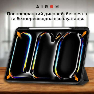 Чохол до планшета AirOn Premium SOFT iPad Pro 11 2024 + Film Black (4822352781128)