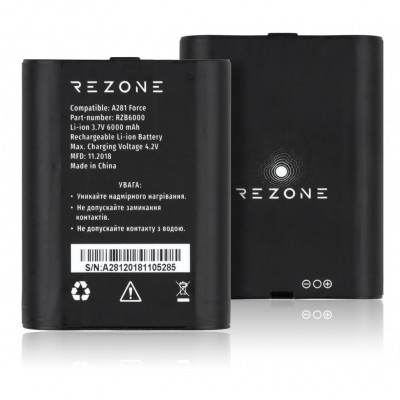 Акумуляторна батарея для телефону Rezone for A281 Force 6000mah (BL-60D)