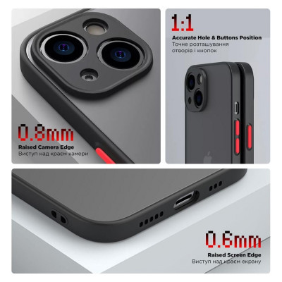 Чохол до мобільного телефона Armorstandart Frosted Matte OPPO A78 4G Black (ARM72406)