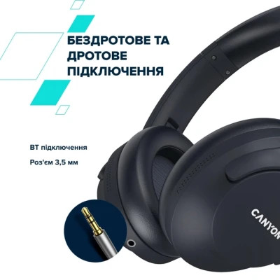 Навушники Canyon OnRiff 10 ANC Bluetooth Black (CNS-CBTHS10BK)