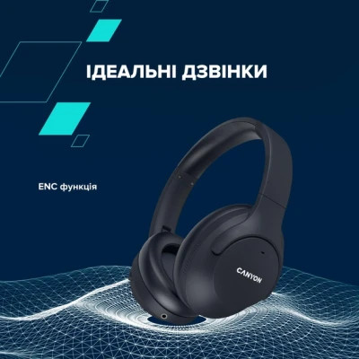 Навушники Canyon OnRiff 10 ANC Bluetooth Black (CNS-CBTHS10BK)