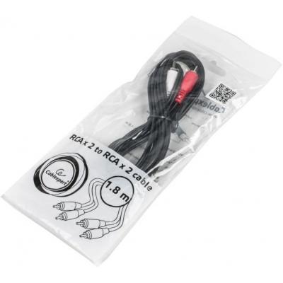 Кабель мультимедійний 2RCA to 2RCA 1.8m Cablexpert (CCA-2R2R-6)