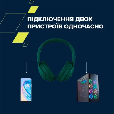 Навушники Canyon OnRiff 10 ANC Bluetooth Green (CNS-CBTHS10GN)