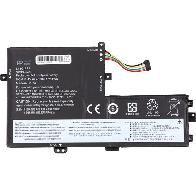 Акумулятор до ноутбука LENOVO Ideapad S340-14IML (L18C3PF7) 11.4V 4500mAh PowerPlant (NB482092)