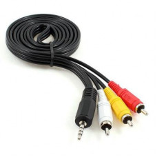 Кабель мультимедійний Jack 3.5mm male 4-pin to 3RCA 2.0m Cablexpert (CCA-4P2R-2M)