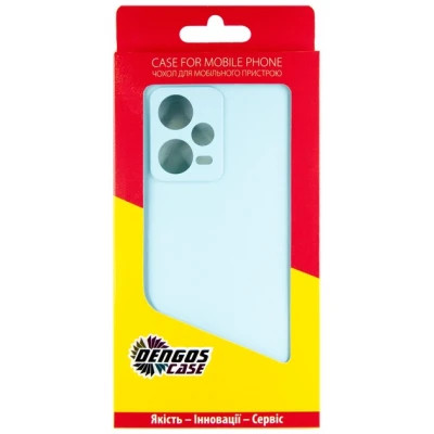 Чохол до мобільного телефона Dengos Xiaomi Redmi Note 12 Pro 5G Case + Glass (Ice blue) (DG-KM-85)