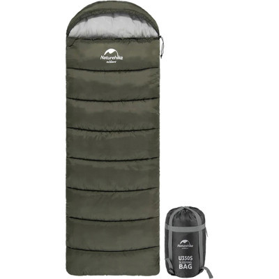 Спальний мішок Naturehike U150 NH20MSD07 Green Right (6927595764398-R)