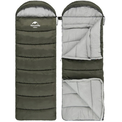 Спальний мішок Naturehike U150 NH20MSD07 Green Right (6927595764398-R)