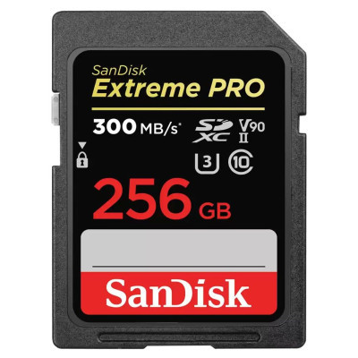 Карта пам'яті SanDisk 256GB SD class 10 UHS-I U3 V90 Extreme PRO (SDSDXDK-256G-GN4IN)