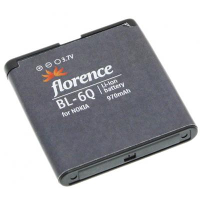 Акумуляторна батарея Florence Nokia BL-6Q 970mA (BL-6Q) (FLBL-6Q)