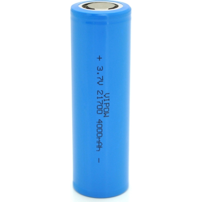 Акумулятор 21700 4000mAh, 3.7V, Blue, FlatTop Vipow (ICR21700-4000mAhFT / 31078)