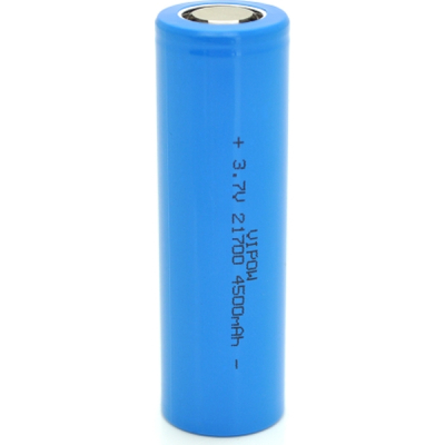 Акумулятор 21700 4500mAh, 3.7V, Blue, FlatTop Vipow (ICR21700-4500mAhFT / 31079)