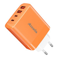 Зарядний пристрій Proda AZEADA Seagulls AZ-19 GaN5 65W USB-A (QC4.0) USB-C (PD3.0) orange (AZ-19-OR)