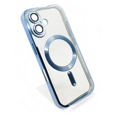 Чохол до мобільного телефона BeCover TPU Chrome Case (MagSafe) для Apple iPhone 16 Sierra Blue (712072)