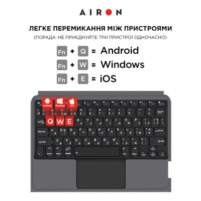 Чохол до планшета AirOn Premium Samsung Galaxy Tab A8 10.5 X200 (2022) with Keyboard (4822352781097)