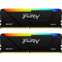 Модуль пам'яті для комп'ютера DDR4 32GB (2x16GB) 3200 MHz Beast RGB Kingston Fury (ex.HyperX) (KF432C16BB12AK2/32)